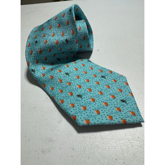 NOLA Couture Hurricane Palm Trees Silk Tie New Orleans - Picture 3 of 4